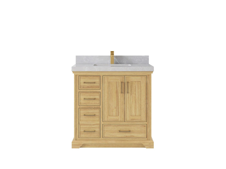 Charlotte Teak Wood 36" W x 22" D Center Sink Vanity for Timeless Bathrooms - photo 18