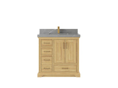 Charlotte Teak 36 in. W x 22 in. D Center Sink Bathroom Teak Wood Bathroom Vanity - photo 19