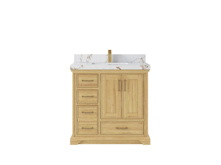 Charlotte Teak Wood 36" W x 22" D Center Sink Vanity for Timeless Bathrooms - photo 21