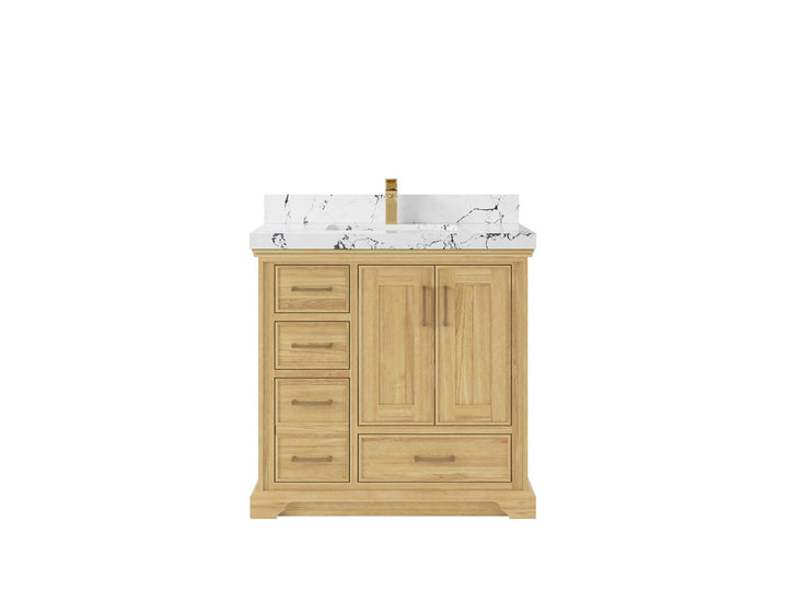 Charlotte Teak Wood 36" W x 22" D Center Sink Vanity for Timeless Bathrooms - photo 22