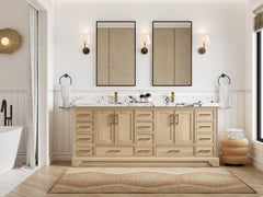 Charlotte White Oak 84 in. W x 22 in. D Double Sink Bathroom Vanity - photo 4