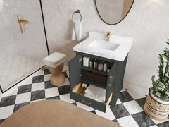 Charlotte 30 in. W x 22 in. D Single Sink Bathroom Vanity - photo 3