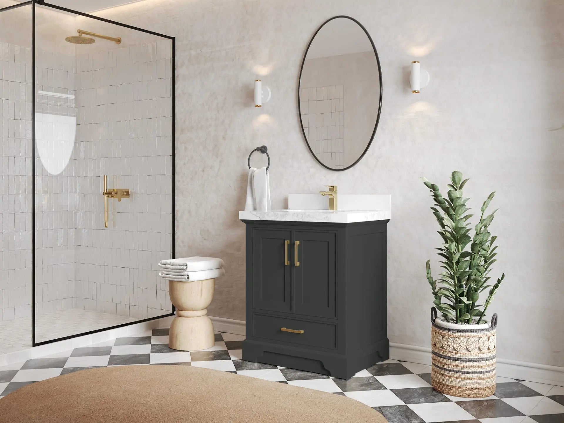 Charlotte 30 in. W x 22 in. D Single Sink Bathroom Vanity