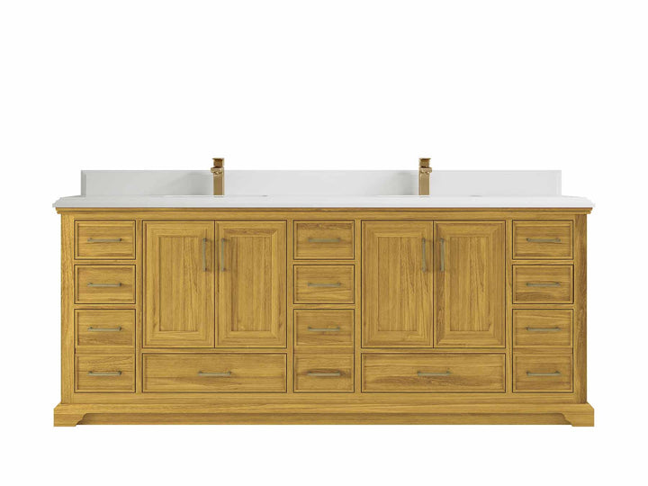 Charlotte White Oak 84 in. W x 22 in. D Double Sink Bathroom Vanity - photo 17
