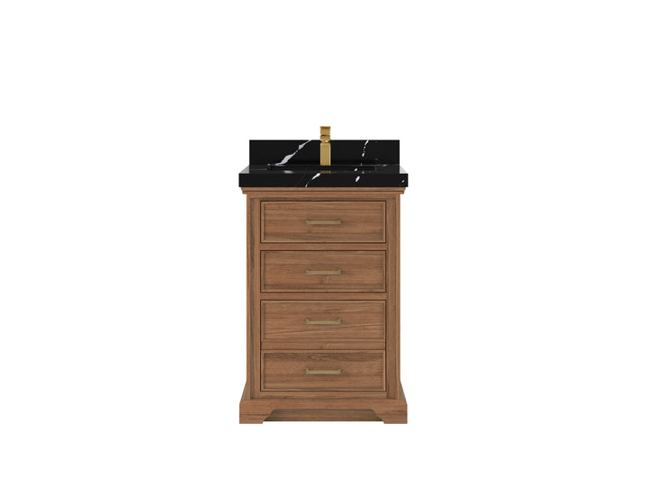 Charlotte Teak Wood 24 in. W x 22 in. D Single Sink Bathroom Vanity - photo 7