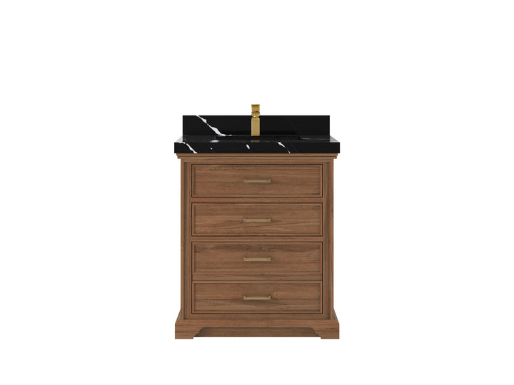 Charlotte 30 in. W x 22 in. D Single Sink Bathroom Teak Wood Vanity - photo 18