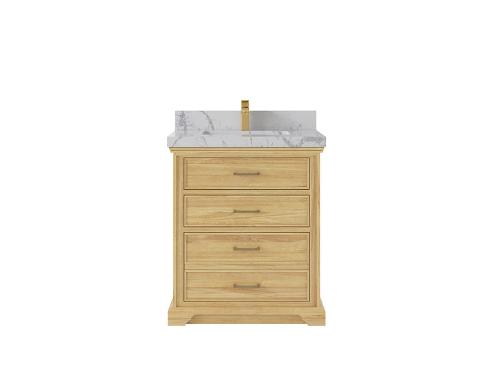 Charlotte 30 in. W x 22 in. D Single Sink Bathroom Teak Wood Vanity - photo 19