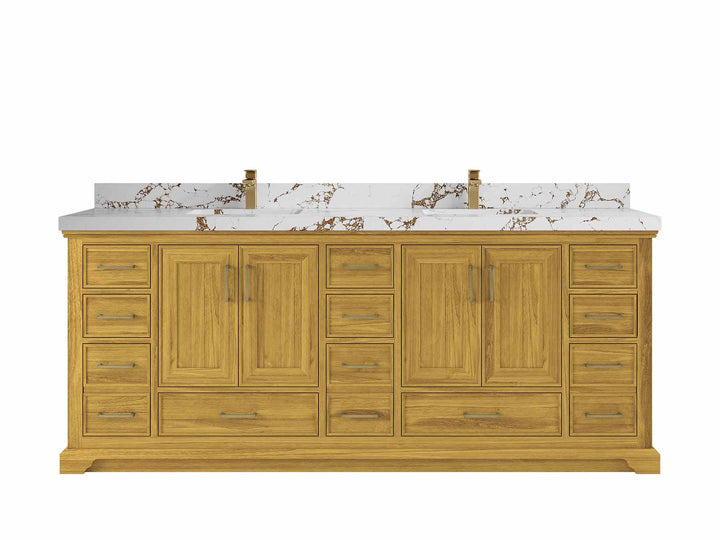 Charlotte White Oak 84 in. W x 22 in. D Double Sink Bathroom Vanity - photo 21