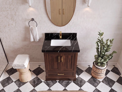 Charlotte 30 in. W x 22 in. D Single Sink Bathroom Teak Wood Vanity