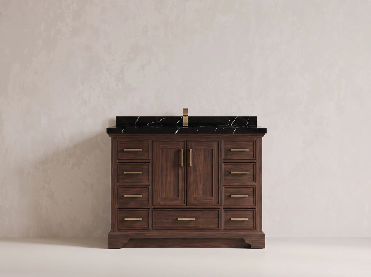 Charlotte 48 in. W x 22 in. D Single Sink Bathroom Teak Wood Vanity