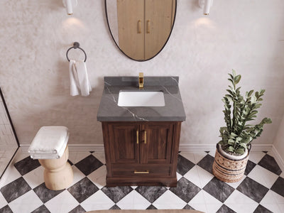 Charlotte 30 in. W x 22 in. D Single Sink Bathroom Teak Wood Vanity
