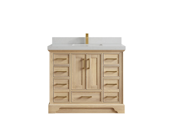 Charlotte White Oak 42 in. W x 22 in. D Single Sink Bathroom Vanity - photo 27