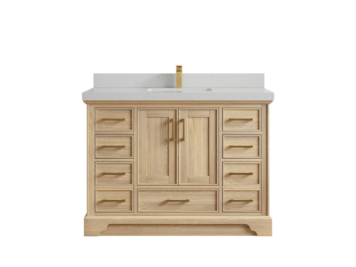 Charlotte White Oak 48 in. W x 22 in. D Single Sink Bathroom Vanity - photo 29