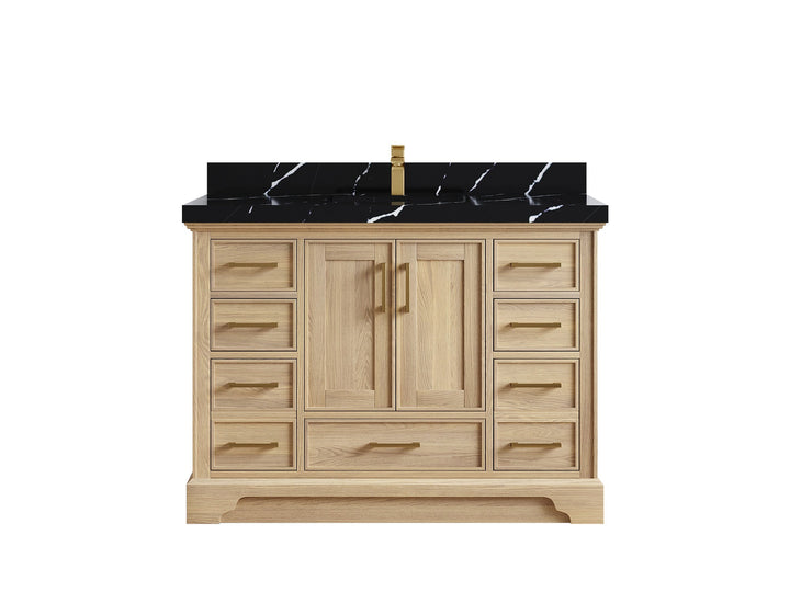 Charlotte White Oak 48 in. W x 22 in. D Single Sink Bathroom Vanity - photo 15