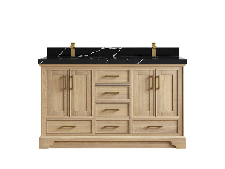 Charlotte White Oak 60 in. W x 22 in. D Double Sink Bathroom Vanity - photo 15