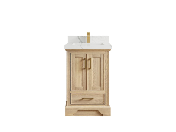 Charlotte White Oak 24 in. W x 22 in. D Single Sink Bathroom Vanity - photo 1