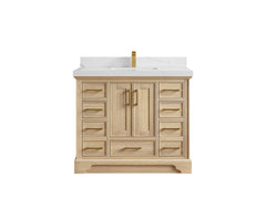Charlotte White Oak 42 in. W x 22 in. D Single Sink Bathroom Vanity - photo 1