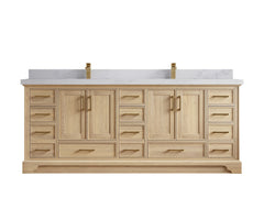 Charlotte White Oak 84 in. W x 22 in. D Double Sink Bathroom Vanity - photo 21