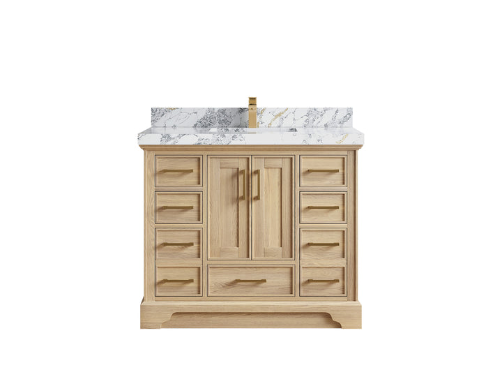 Charlotte White Oak 42 in. W x 22 in. D Single Sink Bathroom Vanity - photo 51