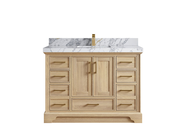 Charlotte White Oak 48 in. W x 22 in. D Single Sink Bathroom Vanity - photo 23