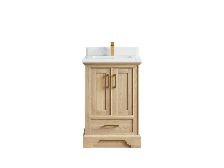 Charlotte White Oak 24 in. W x 22 in. D Single Sink Bathroom Vanity - photo 13