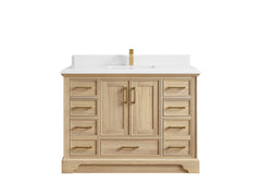 Charlotte White Oak 48 in. W x 22 in. D Single Sink Bathroom Vanity - photo 35