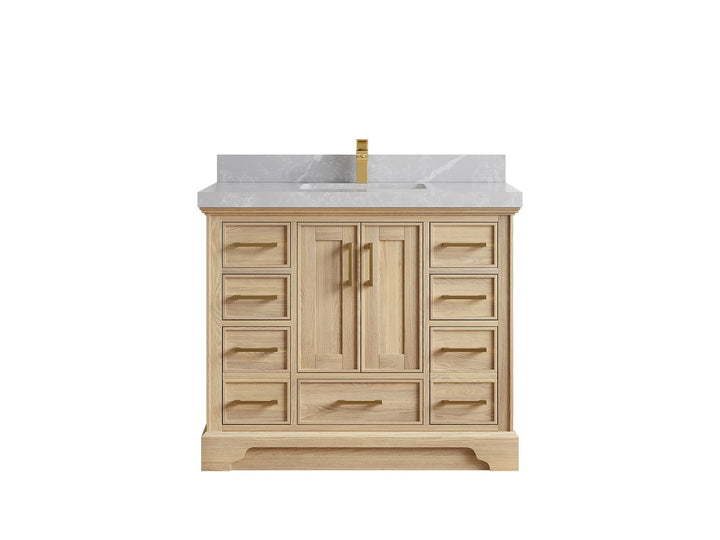 Charlotte White Oak 42 in. W x 22 in. D Single Sink Bathroom Vanity - photo 37