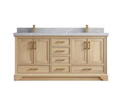Charlotte White Oak 72 in. W x 22 in. D Double Sink Bathroom Vanity - photo 39