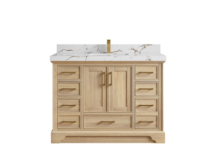 Charlotte White Oak 48 in. W x 22 in. D Single Sink Bathroom Vanity - photo 43