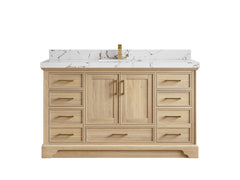 Charlotte White Oak 60 in. W x 22 in. D Single Sink Bathroom Vanity - photo 43