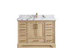 Charlotte White Oak 48 in. W x 22 in. D Single Sink Bathroom Vanity - photo 47