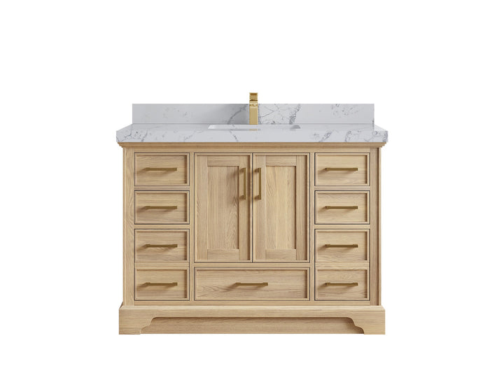 Charlotte White Oak 48 in. W x 22 in. D Single Sink Bathroom Vanity - photo 23