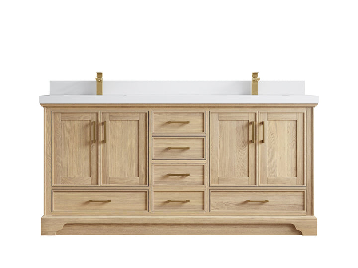 Charlotte White Oak 72 in. W x 22 in. D Double Sink Bathroom Vanity - photo 49
