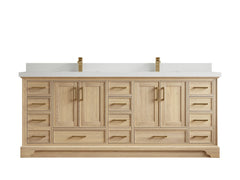 Charlotte White Oak 84 in. W x 22 in. D Double Sink Bathroom Vanity - photo 51