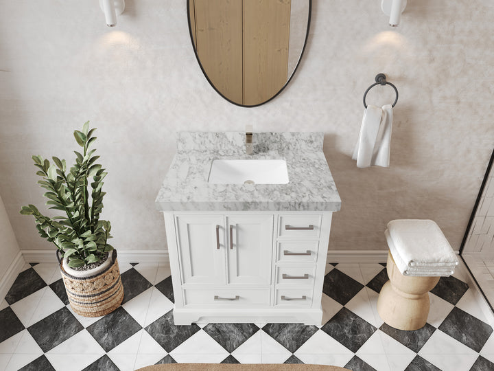 Charlotte 36 in. W x 22 in. D Center Sink Bathroom Vanity - photo 17