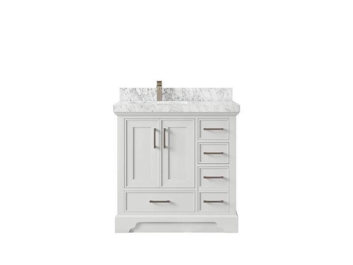Charlotte 36 in. W x 22 in. D Left Offset Sink Bathroom Vanity - photo 19