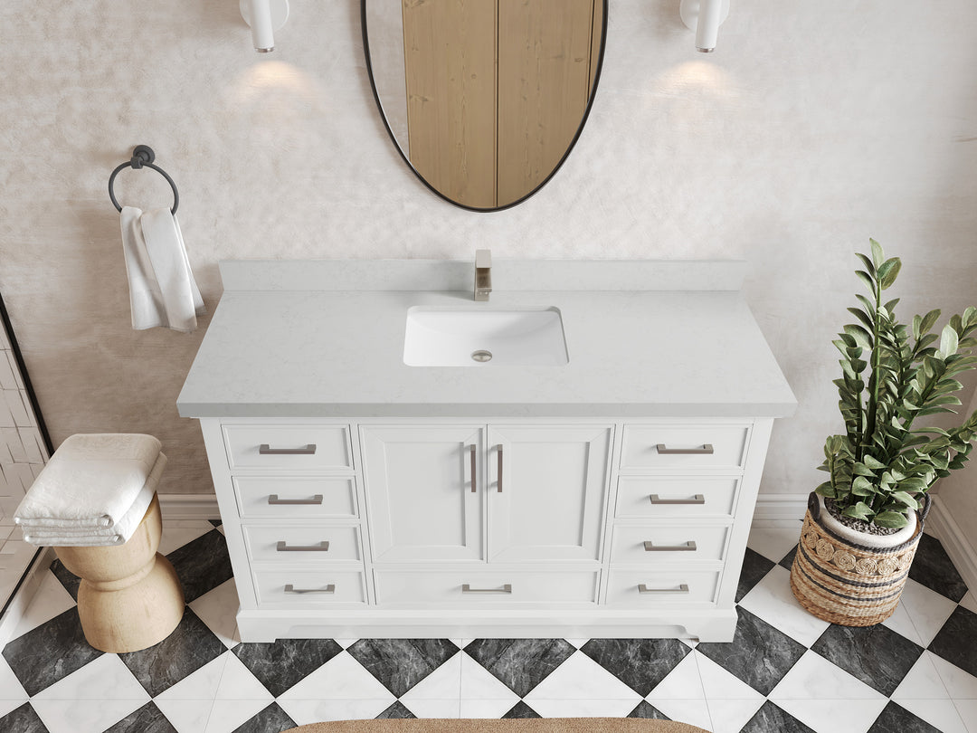 Charlotte 60 in. W x 22 in. D Single Sink Bathroom Vanity