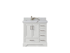 Charlotte 36 in. W x 22 in. D Left Offset Sink Bathroom Vanity - photo 33