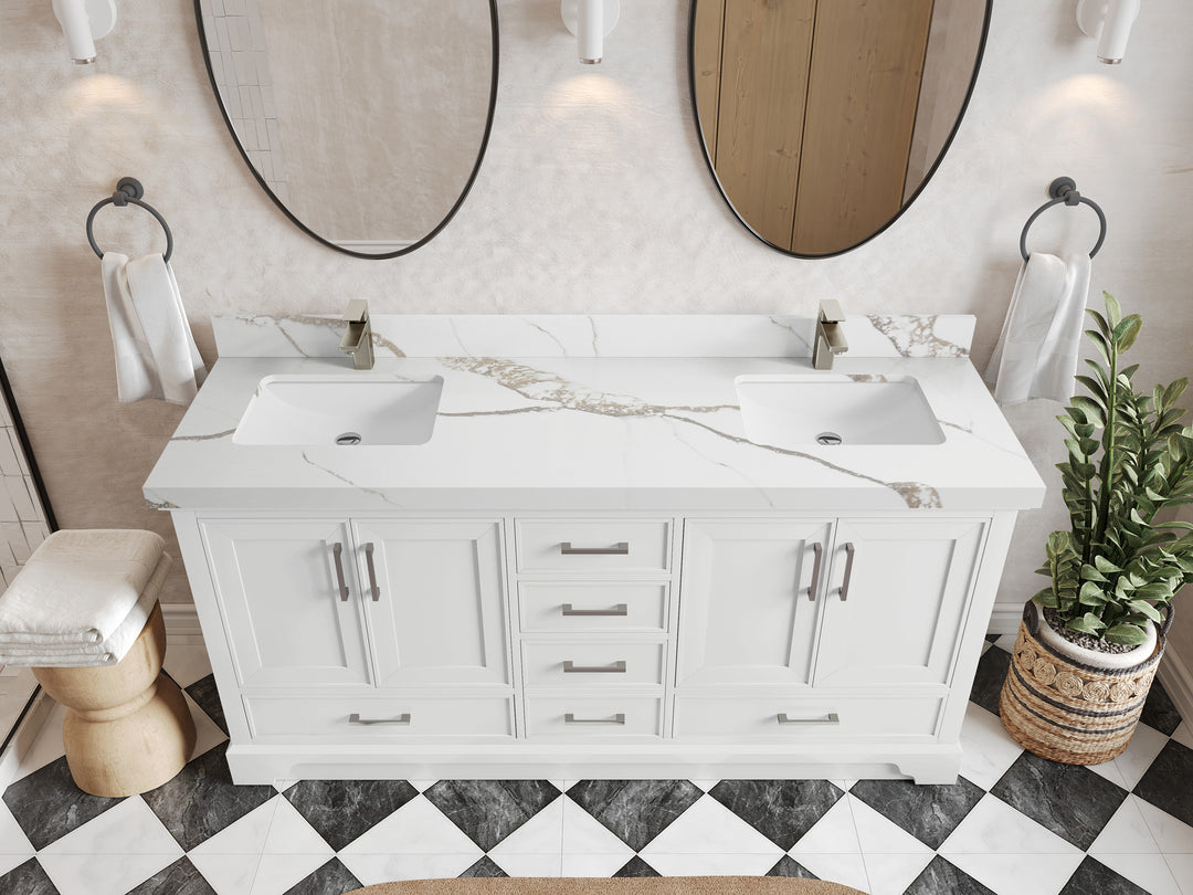 Charlotte 72 in. W x 22 in. D Double Sink Bathroom Vanity