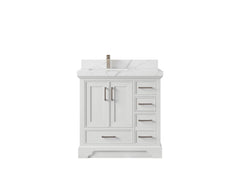 Charlotte 36 in. W x 22 in. D Left Offset Sink Bathroom Vanity - photo 15