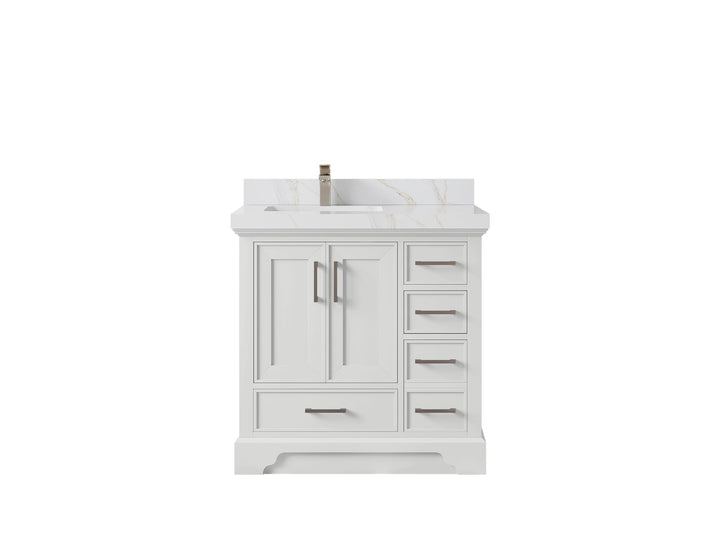 Charlotte 36 in. W x 22 in. D Left Offset Sink Bathroom Vanity - photo 35