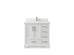 Charlotte 36 in. W x 22 in. D Center Sink Bathroom Vanity - photo 8