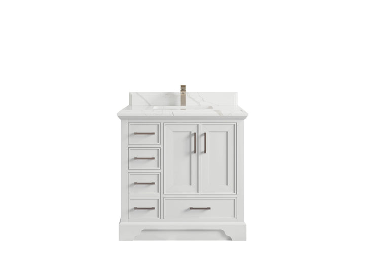 Charlotte 36" W x 22" D Center Sink Vanity for Elegant Bathroom Spaces - photo 8