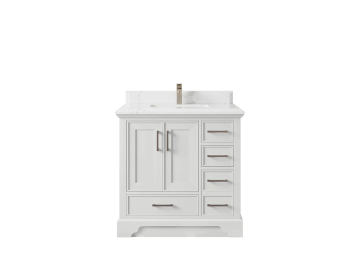 Charlotte 36 in. W x 22 in. D Center Sink Bathroom Vanity - photo 10
