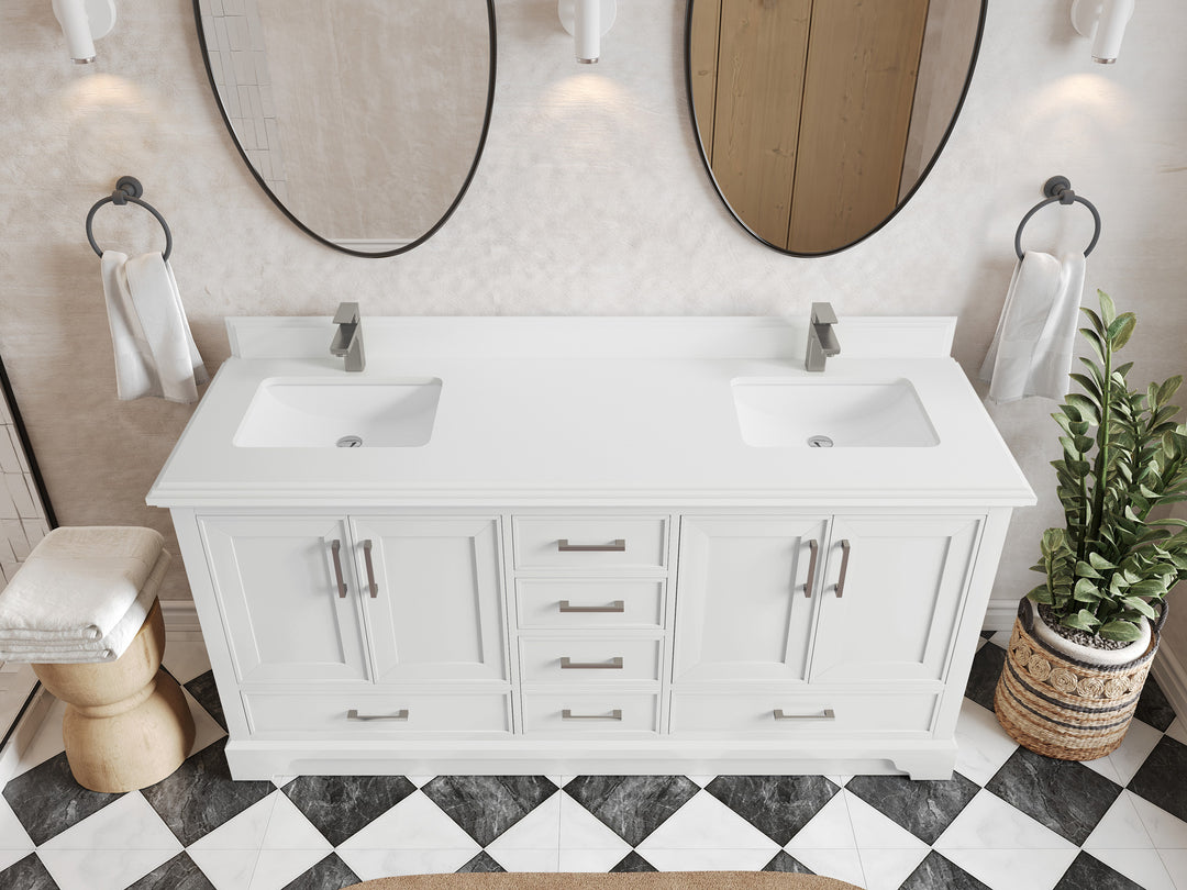 Charlotte 72 in. W x 22 in. D Double Sink Bathroom Vanity