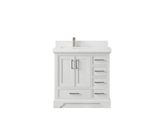 Charlotte 36 in. W x 22 in. D Left Offset Sink Bathroom Vanity - photo 23