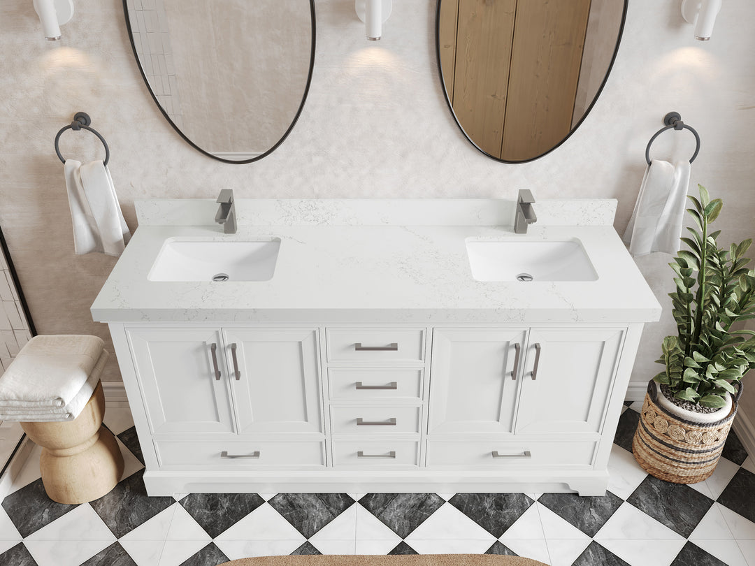 Charlotte 72 in. W x 22 in. D Double Sink Bathroom Vanity