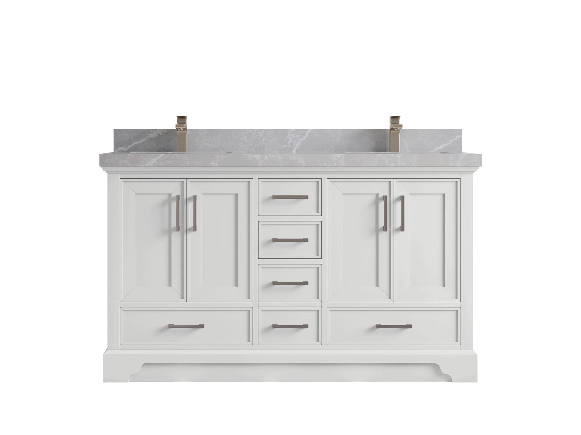 Charlotte 60 in. W x 22 in. D Double Sink Bathroom Vanity