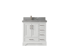 Charlotte 36 in. W x 22 in. D Left Offset Sink Bathroom Vanity - photo 27