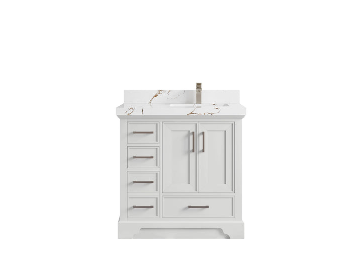 Charlotte 36 in. W x 22 in. D Right Offset Sink Bathroom Vanity - photo 39